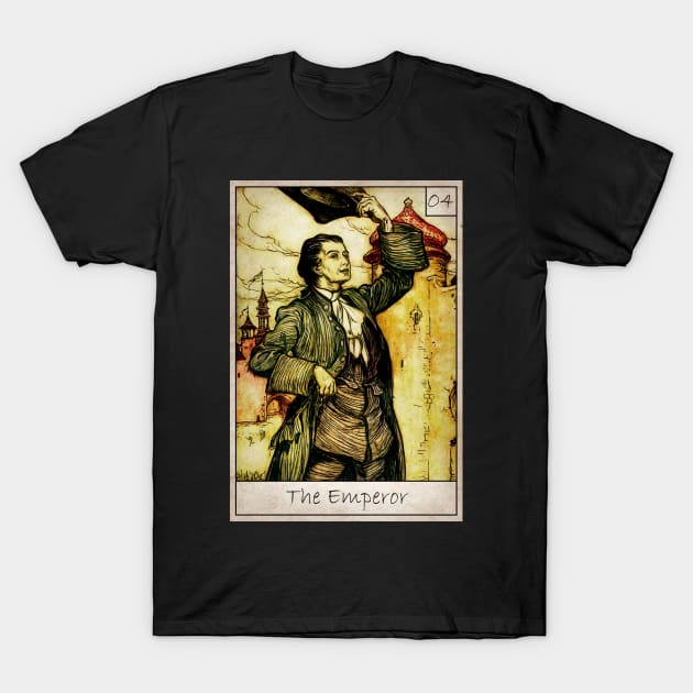 Tarot - The Emperor T-Shirt by Gwraggedann